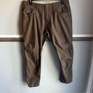 Kuhl Brown Pants 5171 Articulated Knees Hiking Outdoor